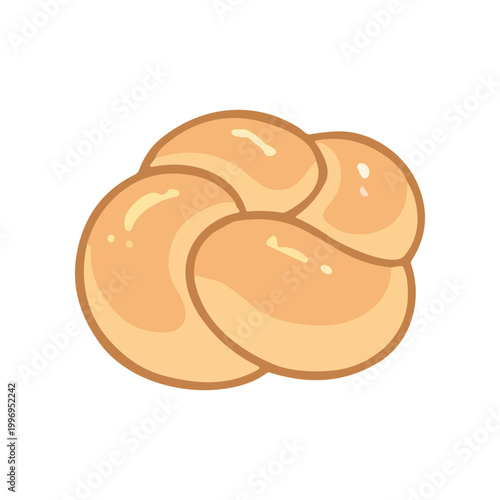 Brioche bread rolls on plate.