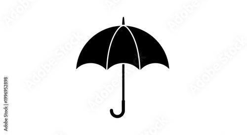 umbrella silhouette on white background high quality professional