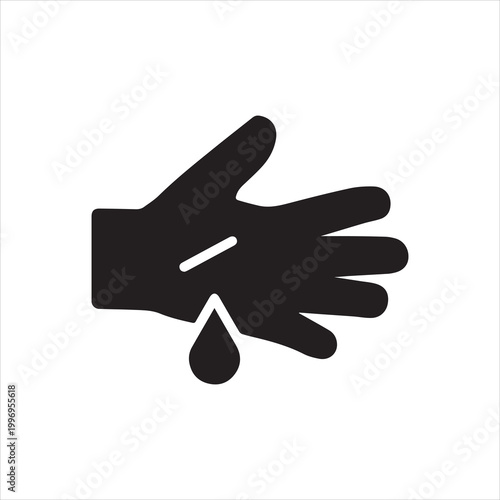 Hand cut vector icon