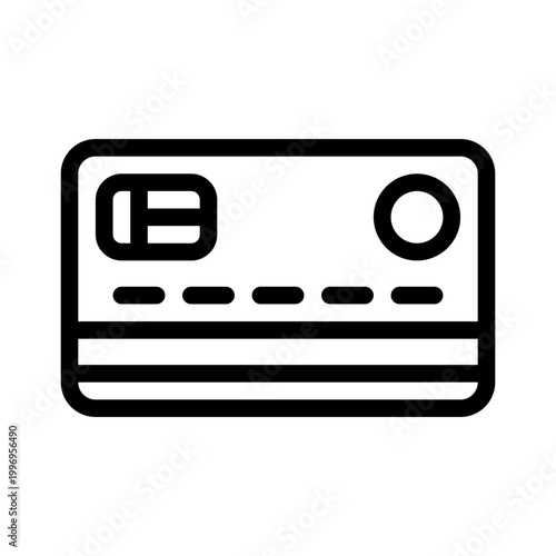 credit card line icon