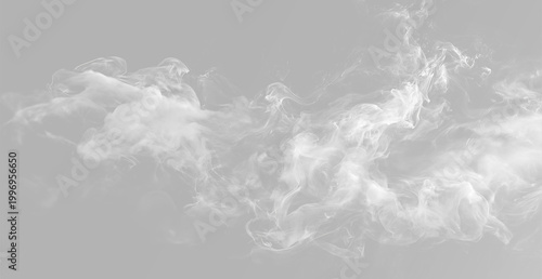 Schilderij op canvas Smoke Swirl Trail and Fog Mist for Creative Design Overlays