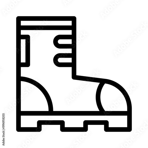 boots line icon