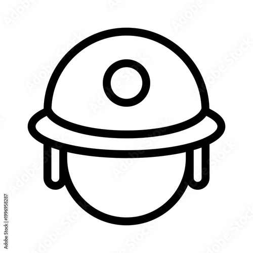 helmet line icon