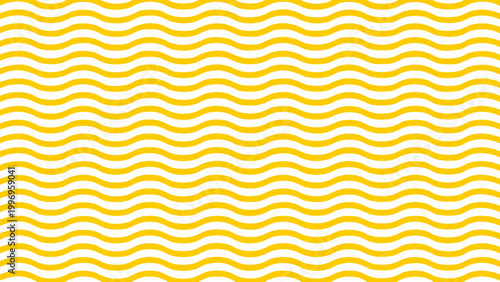 A repeating pattern of yellow and white wavy horizontal lines