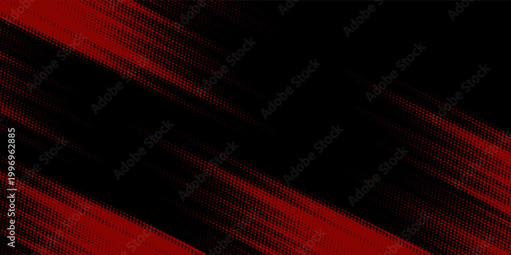 Foto Halftone dots red and blue color pattern gradient grunge texture background