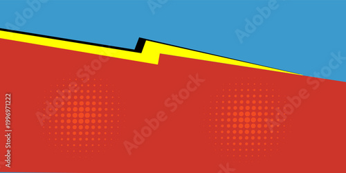 Comic book versus background. Vector illustration pop art style