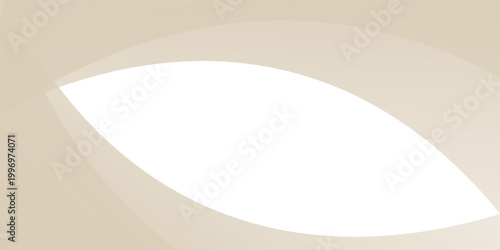 Smooth beige wave gradient background. Soft silk ecru liquid wallpaper. Pearl color splash texture for banner, flyer, presentation, graphic design, leaflet. Abstract blur wavy backdrop cover. Vector