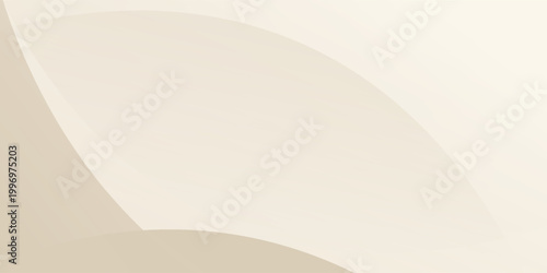 Smooth beige wave gradient background. Soft silk ecru liquid wallpaper. Pearl color splash texture for banner, flyer, presentation, graphic design, leaflet. Abstract blur wavy backdrop cover. Vector