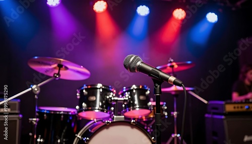 microphone on stage