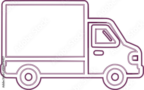 Box truck displays a clean delivery vehicle icon.