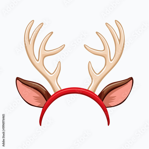 Reindeer Antlers and Ears Headband