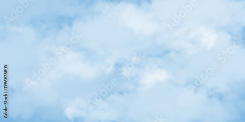 Beautiful Flowing Summer Color Abstract Background. Sky blue and cream gradient mesh background. Refreshing abstraction artwork. Vector Illustration.