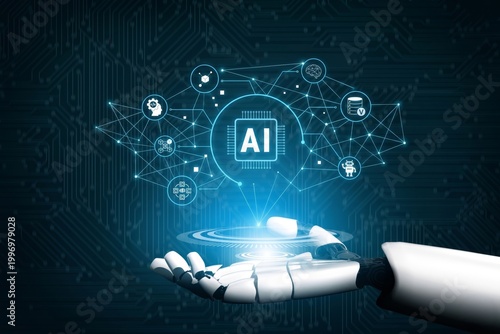 Hightech Visualization Of CloudConnected Neural And Data Systems In Futuristic Environment