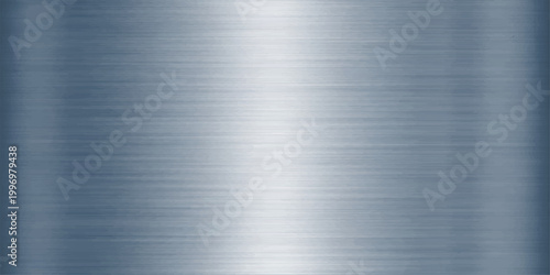 A polished stainless steel plate featuring a brushed silver metallic texture on a shiny industrial aluminum surface with a grey titanium material pattern and reflective gray alloy finish