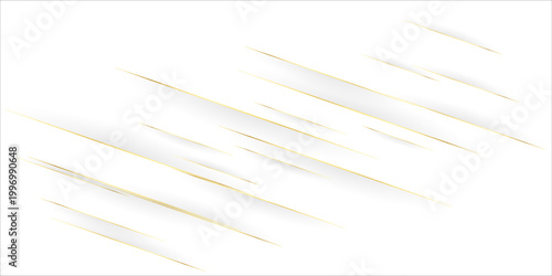 Professional deep white background with diagonal golden line accents and copy space. Modern vector backdrop for corporate presentations, business cards, and premium marketing banners.