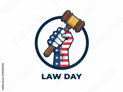 Construction workers team with equipment on white background