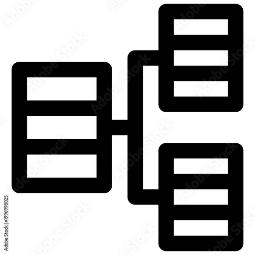 Dataset. Editable stroke vector icon.