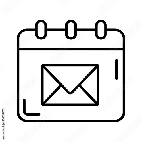 Mail icon vector. Letter Illustration sign. Mail delivery symbol. Mailing list logo.
