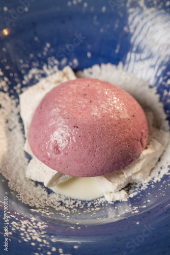 Elegant presentation of a classic Italian dessert served in a fine dining setting. The image captures the rich textures, delicate plating, and appetizing details of an artisanal sweet treat