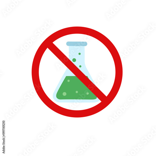No Chemical Experiment Safety Warning Prohibition Sign