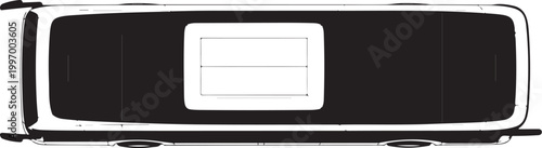 Black and white car dashboard, vehicle interior, monochrome illustration, automotive design element