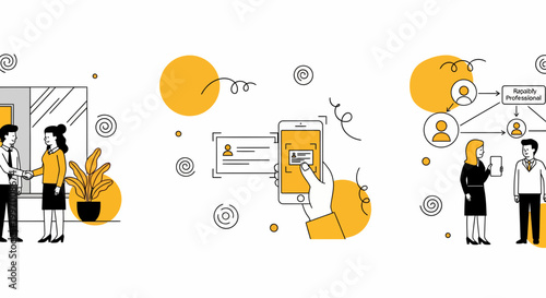 Team work deal link scan card job win aim goal hire plan task firm bold fast