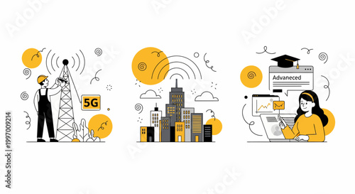Digital connectivity through 5G network expansion and its positive impact on modern urban city life and advanced global education