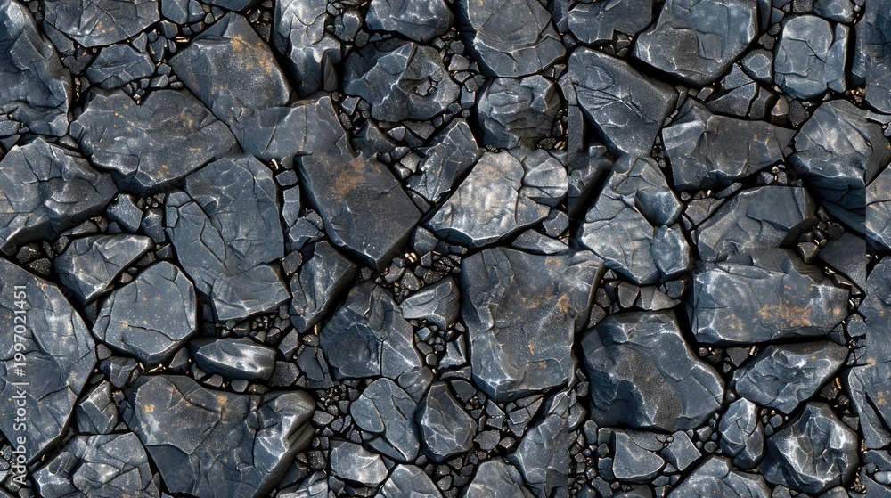 Fototapeta premium seamless texture of basalt with a fine-grained, dark grey to black color and sometimes with visible crystalline structures