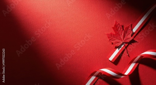 Canada day celebration vibrant red and white festive decorations for july 1st