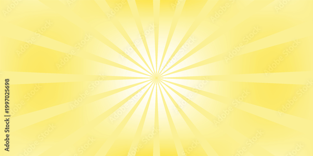 Obraz premium Radiant Sun Rays Transparent Background Vector. Bright Sunburst Light Effect, Starburst Graphic Design for Summer, Comic, or Promotion