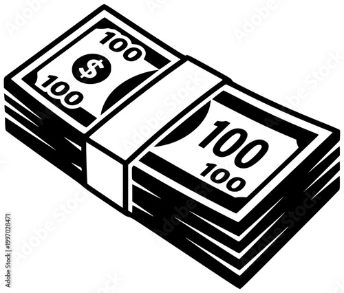 money illustration millionaire silhouette rich logo finance icon business outline wealth success cash currency investment income financial businessman man shape winner vector graphic background