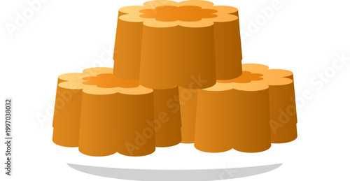 Moon Cake Stacking on Plate