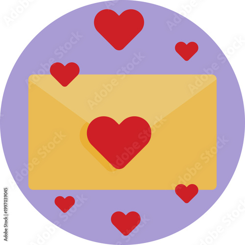 A sealed envelope with a small heart symbol, representing affection, emotional connection, and heartfelt messages.