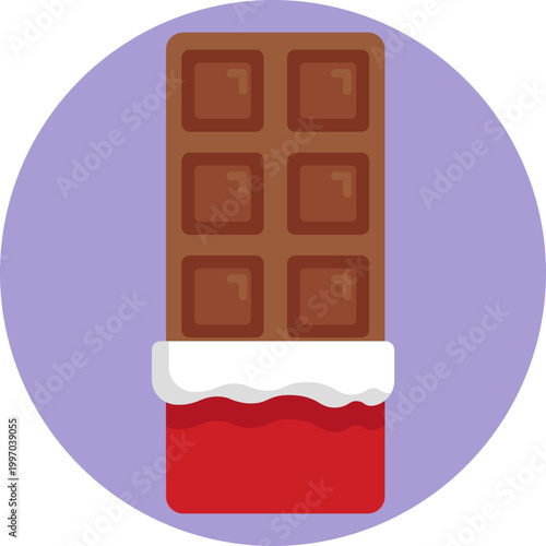 A small chocolate bar with a bite taken out, symbolizing simple indulgence and joy.