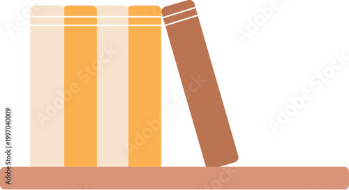 Books on the shelf