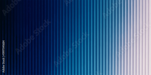 Abstract blue background with vertical dark metal stripes and a gradient line pattern creating a sleek vector wallpaper texture