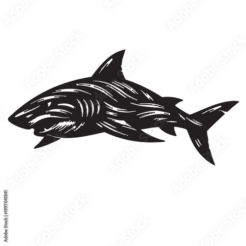 Underwater Marine Animal Silhouette Vector Set – Ocean Creatures Mandala, Sea Life SVG, Turtle Dolphin Fish Shark, Black Tribal Clipart