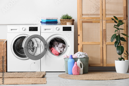 Washing machines with towel...