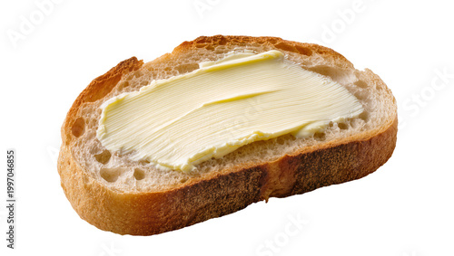 Εκτύπωση καμβά Rustic Wheat Bread Slice Spread with Creamy Yellow Butter