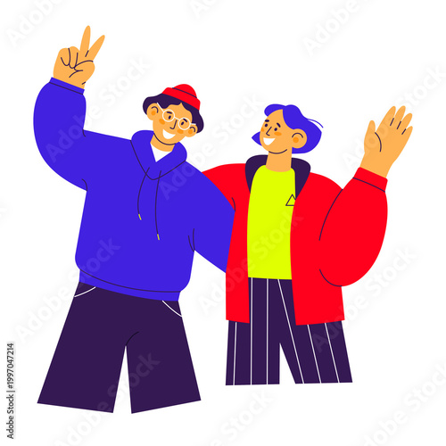 man and woman