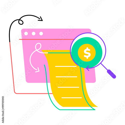  A drawing style icon of a suspicious transaction
