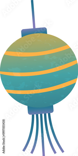 Blue Chinese Lantern