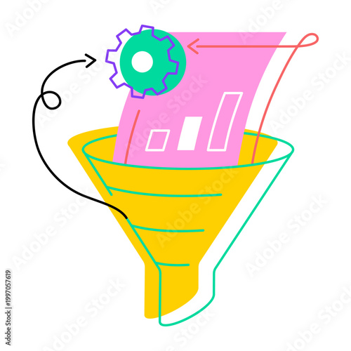 Drawing style icon of a smartphone
