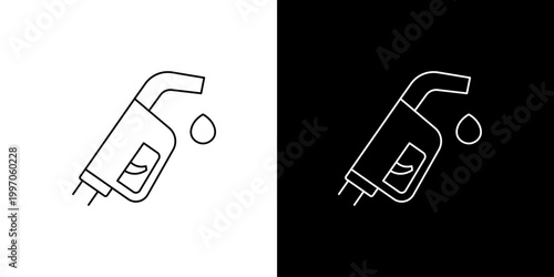 Fueling Station Icon A Simple and Clean Representation of Gas Pump and Droplet