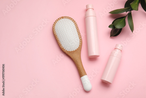 Hair sprays with brush and ...