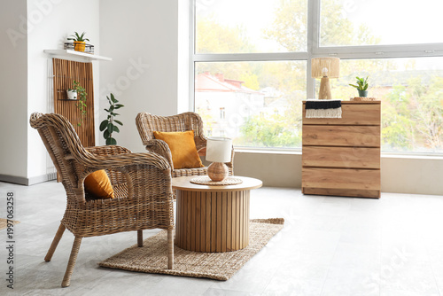 Interior of living room wit...