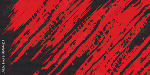 Background, contrast red and black color abstract template for business design. Technology style. You can use it for advertising, sports posters, templates, business presentations. Vector illustration