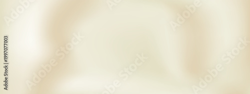 Satin warm beige gradient background with creamy golden color and folded fabric texture. Nacre ivory silk for elegant wedding invitation and luxury design template. Vector bg.