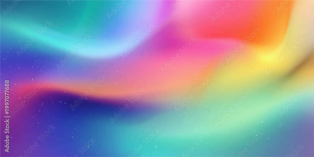 Obraz premium Abstract colorful background with bokeh features a bright rainbow spectrum of wavy lines and motion blur textures to create a creative art backdrop wallpaper