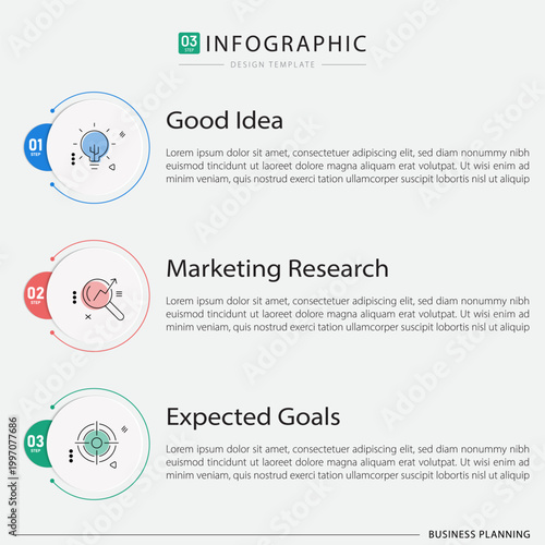 Infographic 3 Step timeline journey, calendar Flat simple infographics design template. presentation graph. Business concept with 3 options, vector illustration.